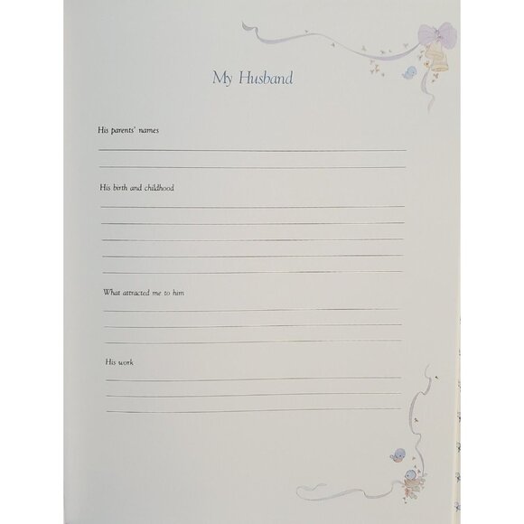 Precious Moments Grandmothers Memories For My Grand Children's Keepsake Book g3 - Picture 4 of 6